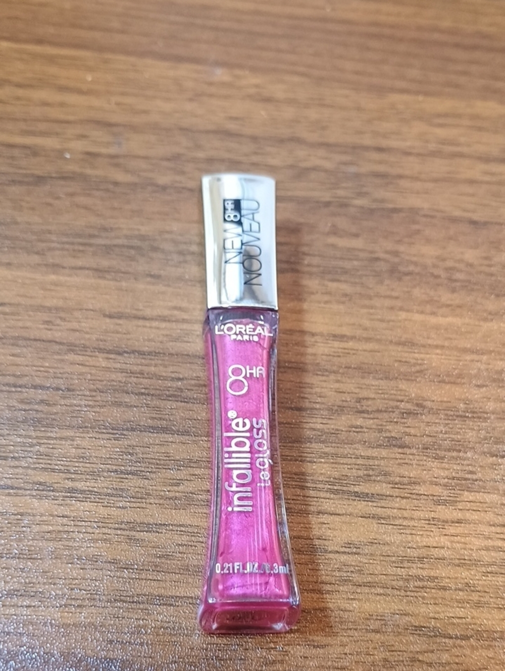L'Oreal Infallible 8 hour Lip Gloss, 140 Pink Topaz